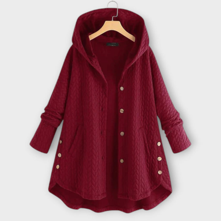 Leslie – Warme Jacke mit Knöpfen