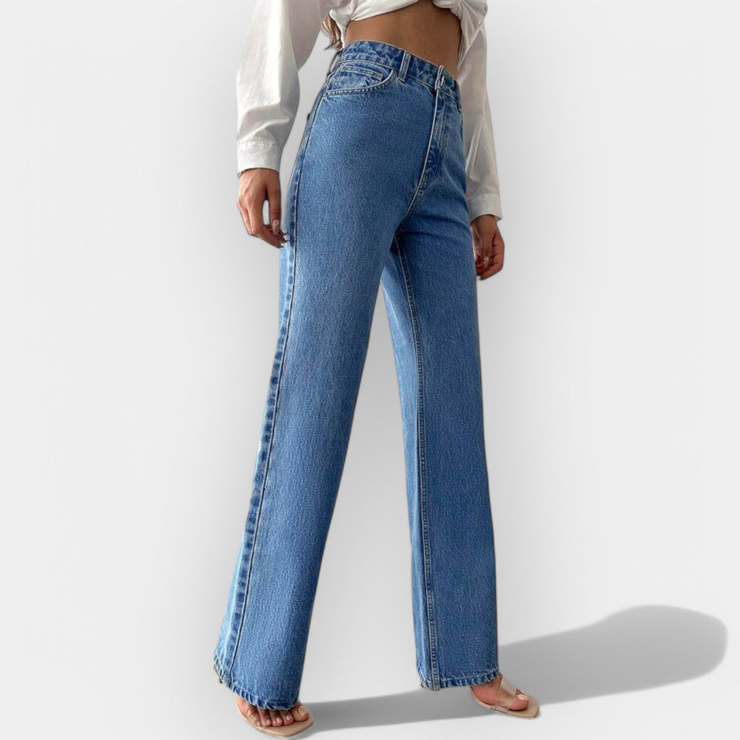 Hochtaillierte Jeans mit komfortablem, weitem Schnitt