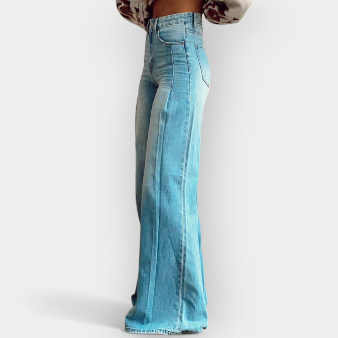 Erweiterte Hosen mit ausgestellt Muster