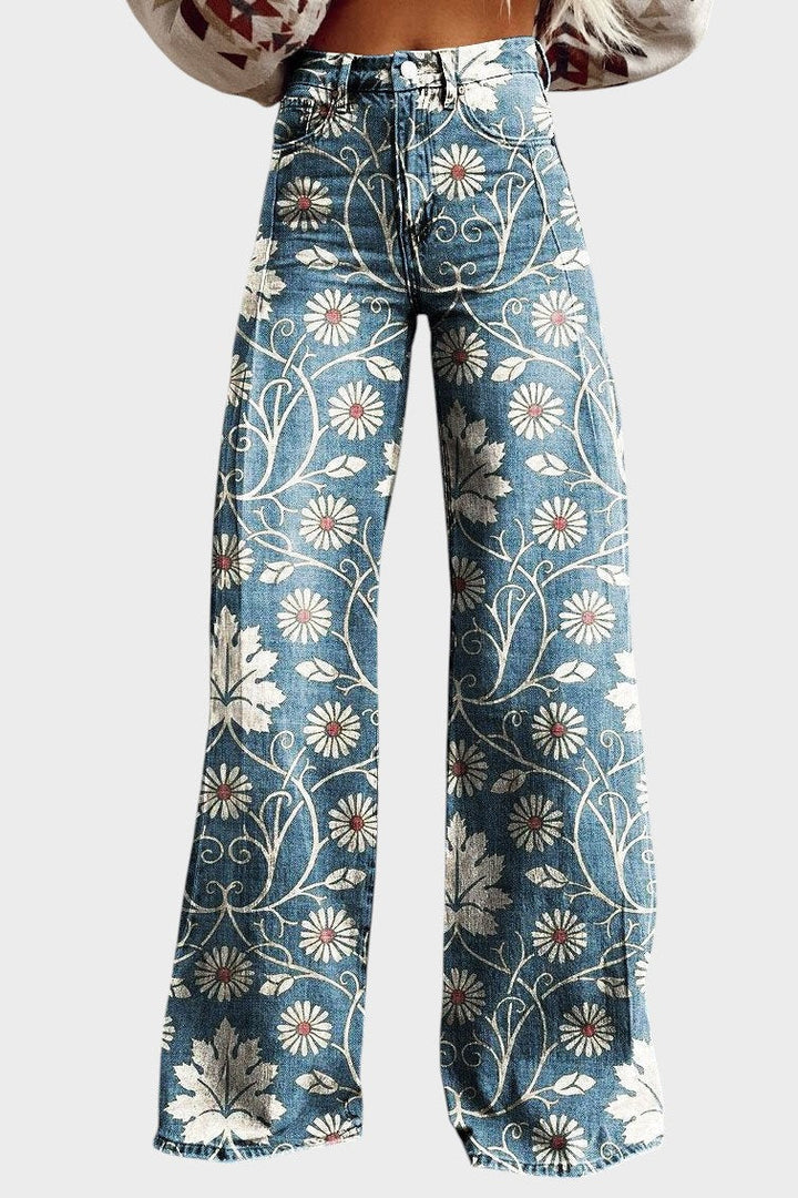Amara™ | Boho breite Hosen mit Stickerei