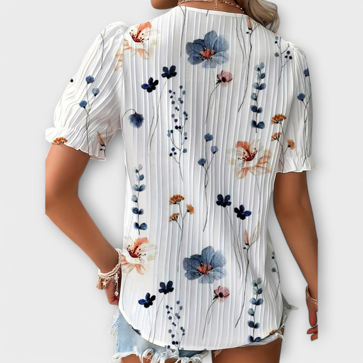 Emily - Bluse mit V-Ausschnitt