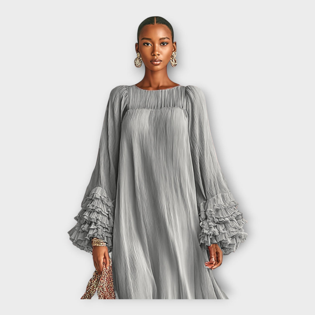 Luftige lange Kleid mit eleganten Details