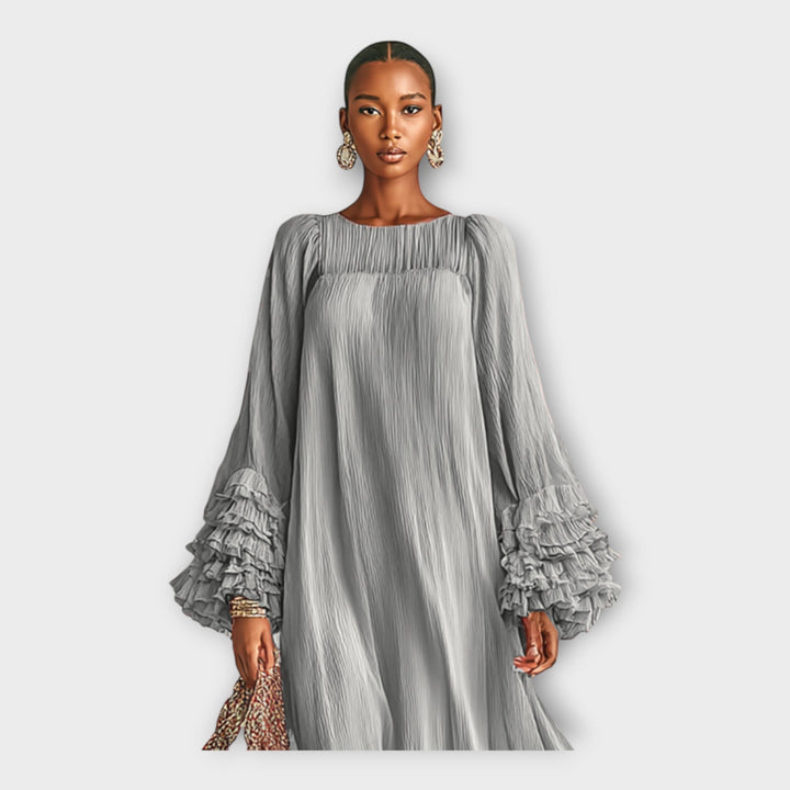 Luftige lange Kleid mit eleganten Details