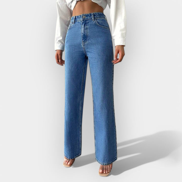 Hochtaillierte Jeans mit komfortablem, weitem Schnitt