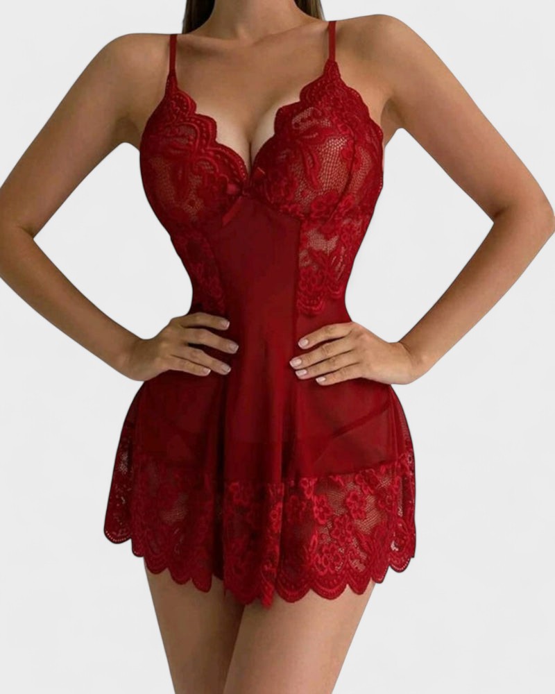 Olívie | Einfarbiges blondes Kleid mit Trägern