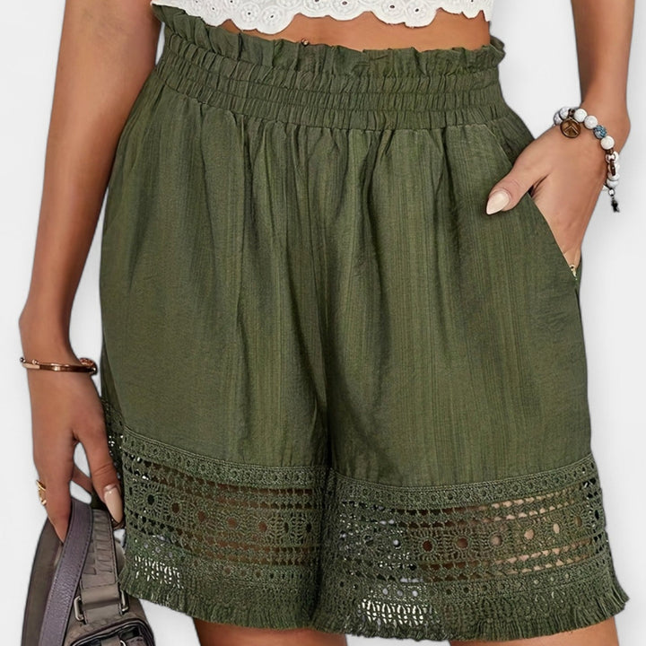 Shorts mit Spitze