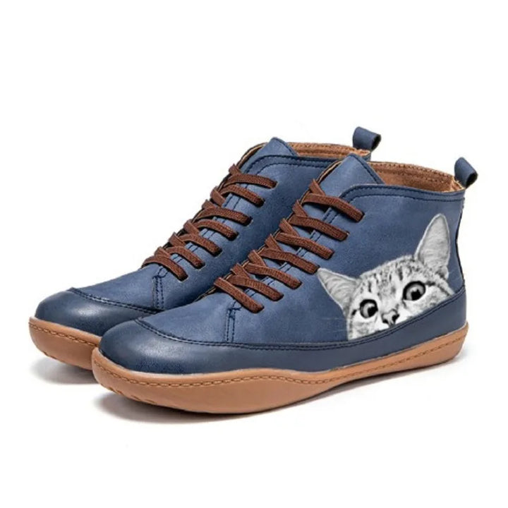 Katz | Lederstiefeletten für Katzenliebhaber