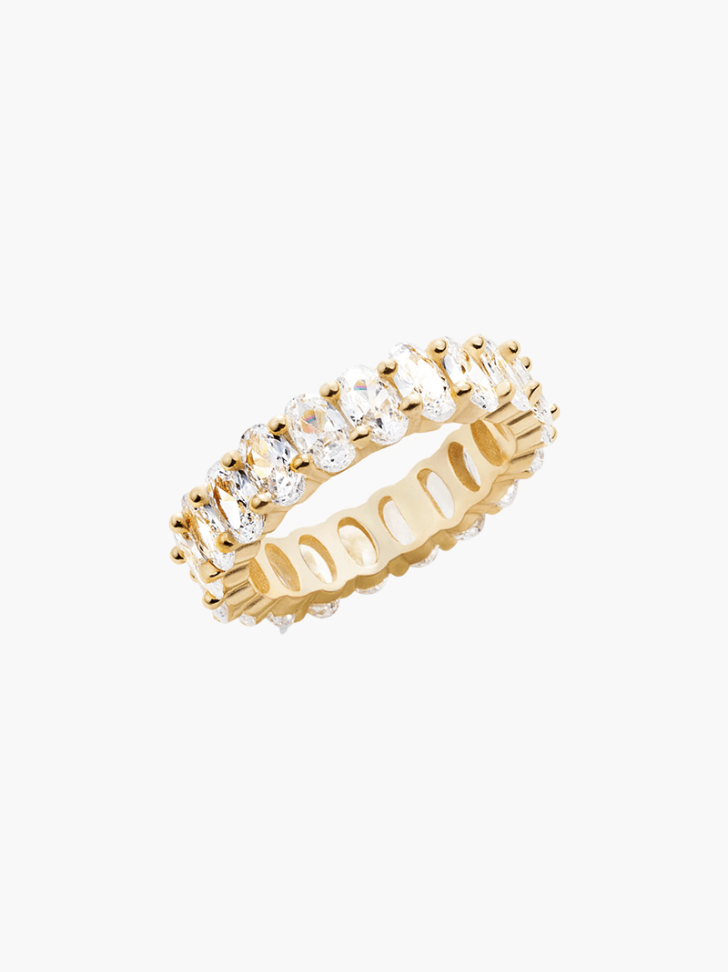 Ovaler Schnitt Ring
