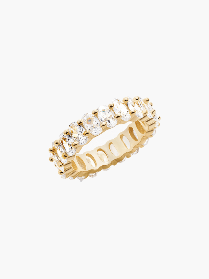 Ovaler Schnitt Ring