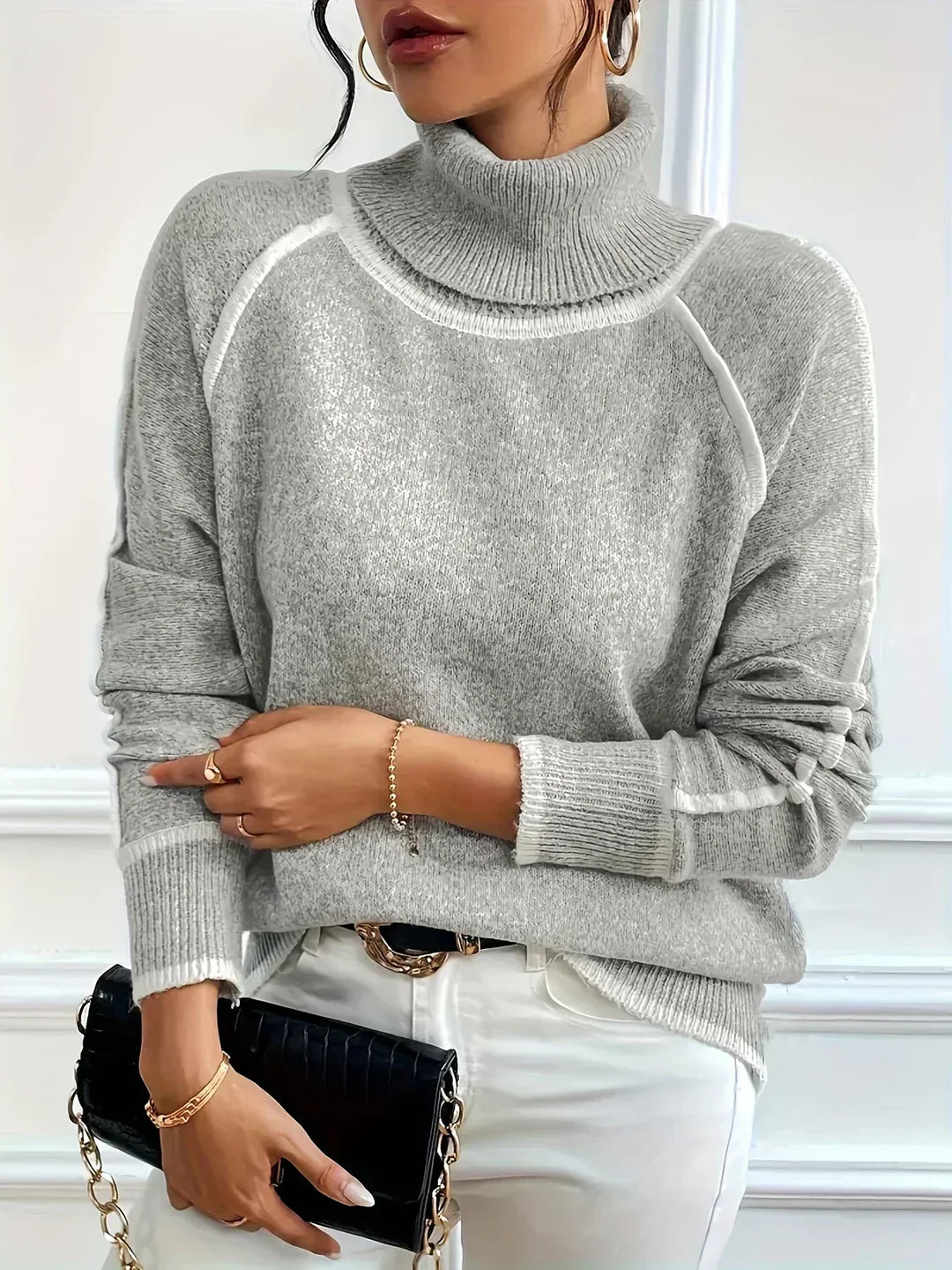 Elle | Warmer Rollkragenpullover für Frauen