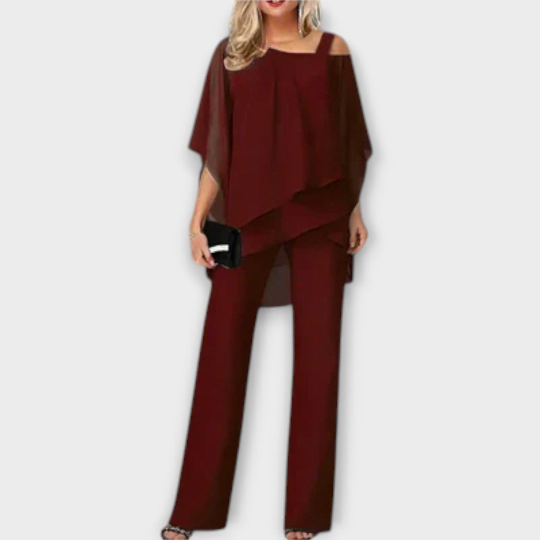 Chiffon Abendset