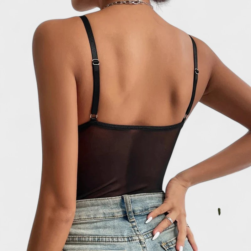 Miloslava | Bestickter Korsett-Bodysuit