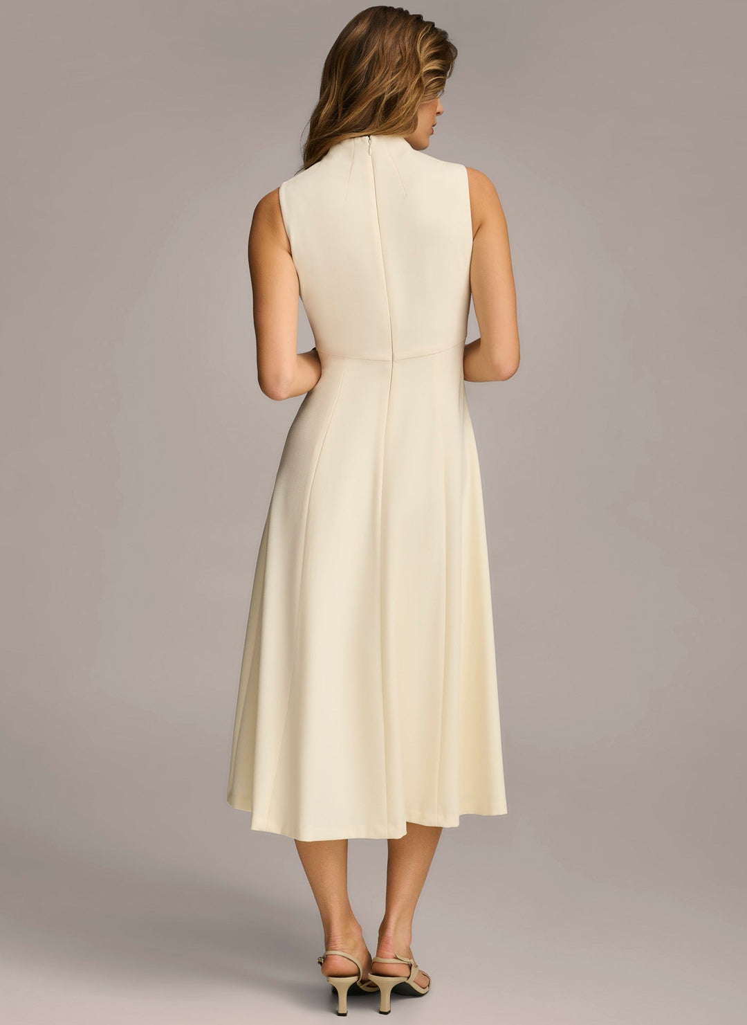 KAYA | Midi-Kleid mit falschem Rollkragen