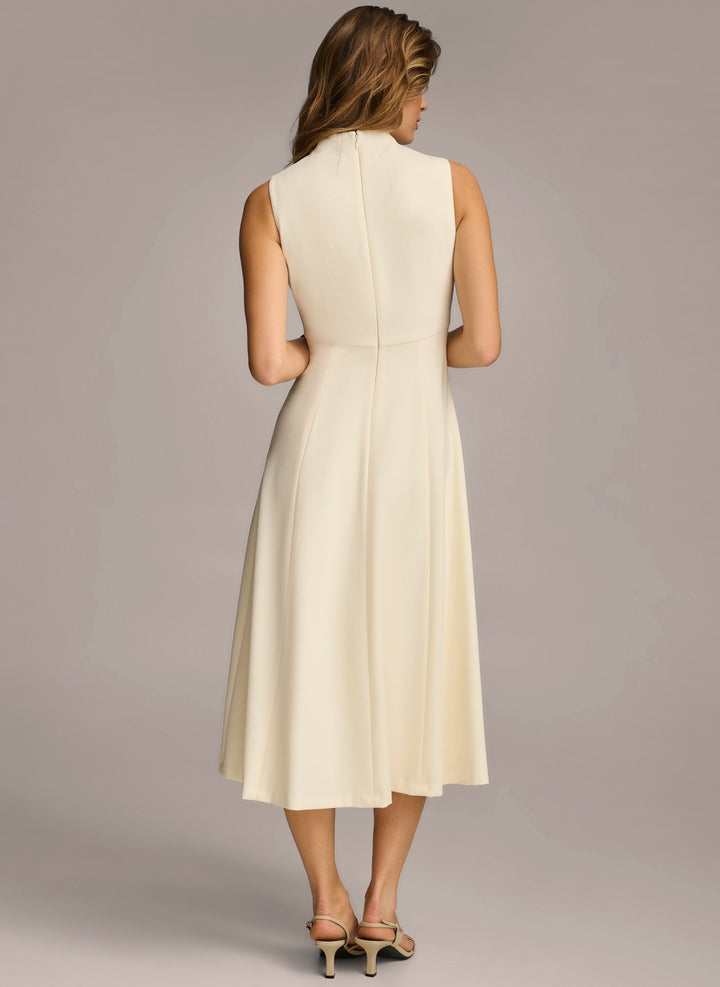 KAYA | Midi-Kleid mit falschem Rollkragen