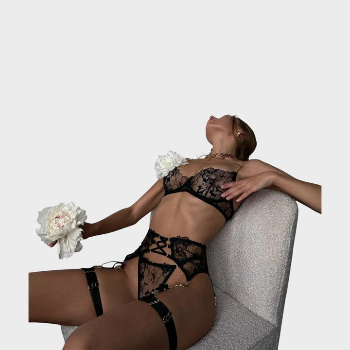 Jade | 3-teiliges französisches Set aus Unterwäsche