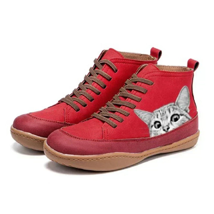 Katz | Lederstiefeletten für Katzenliebhaber