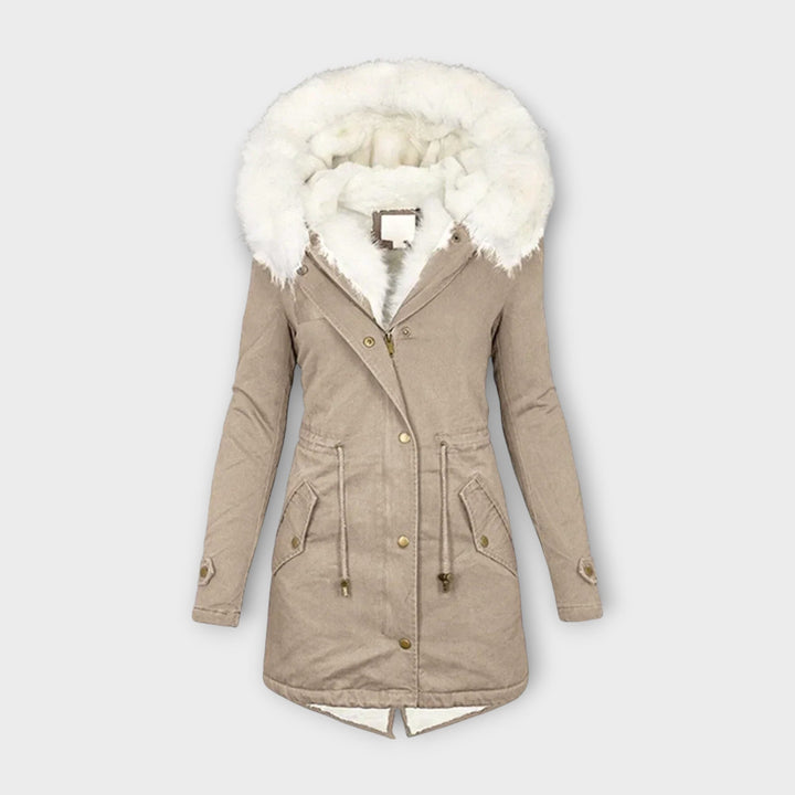 Ivara - Wasserdichte und isolierte Pelz Winterjacke