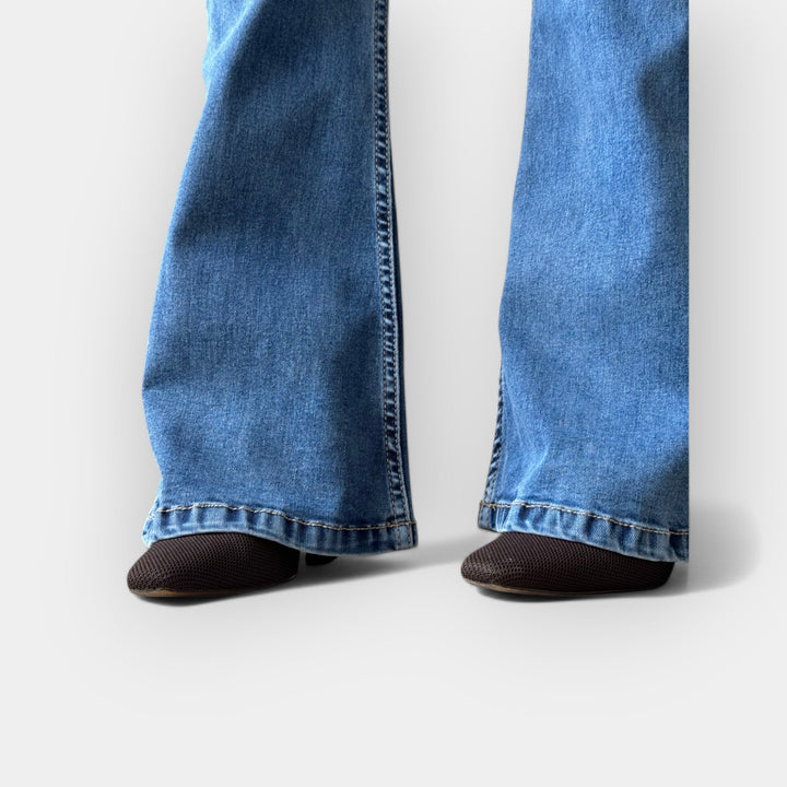 Hohe Taille Flared Jeans