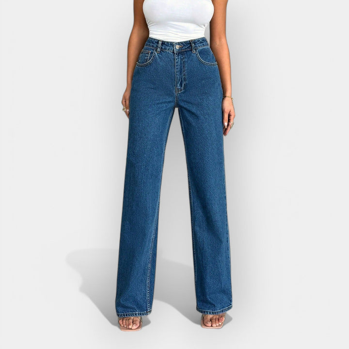 Hochtaillierte Jeans mit komfortablem, weitem Schnitt