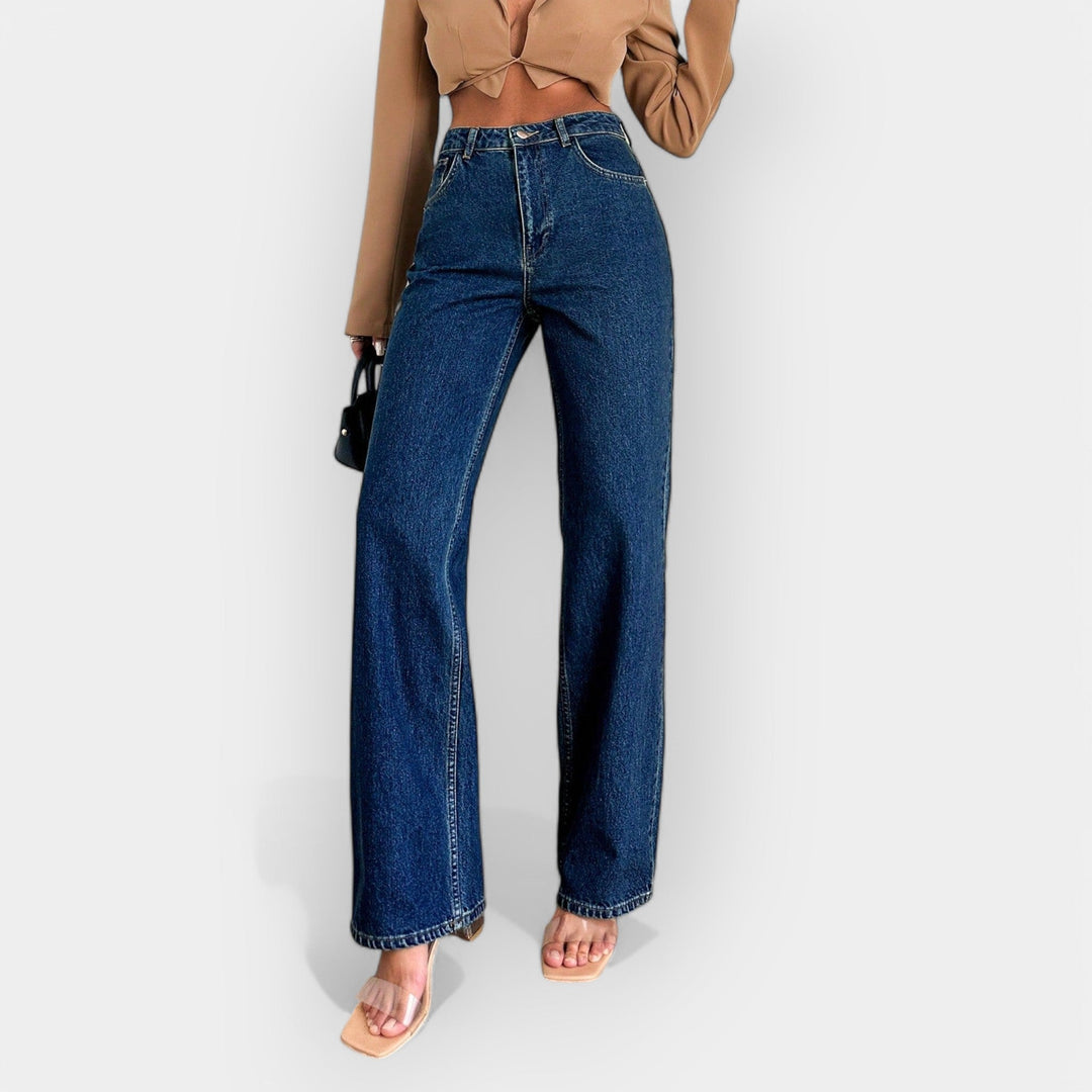 Hochtaillierte Jeans mit komfortablem, weitem Schnitt