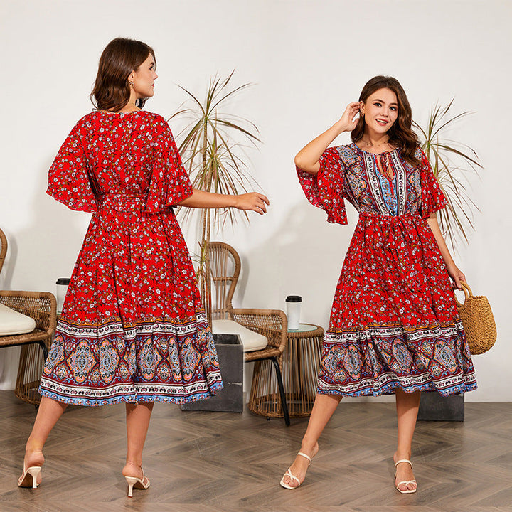 Iris | Boho Maxi Kleid