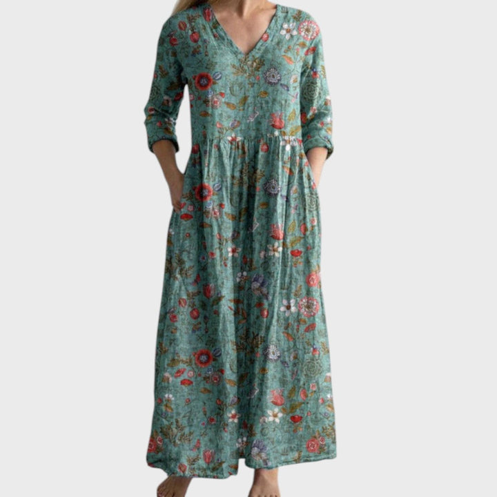 Celestine | Maxi-Kleid mit Vintage-Design