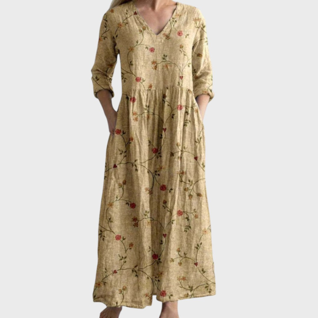 Celestine | Maxi-Kleid mit Vintage-Design