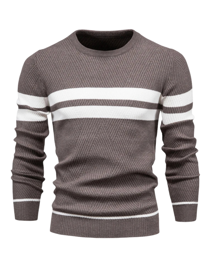 Sam | Langärmeliger Patchwork-Pullover