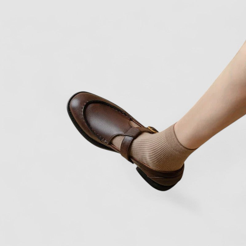 Zhelynne | Ortopädische Mary Jane Schuhe mit quadrater Zehe