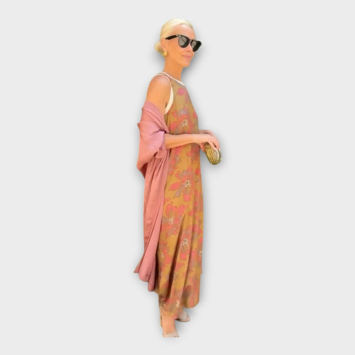 Maxi Kleid mit Blumenmuster