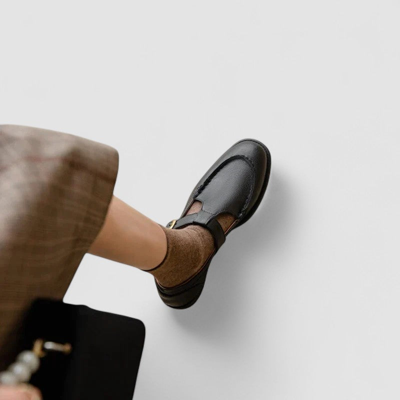 Zhelynne | Ortopädische Mary Jane Schuhe mit quadrater Zehe