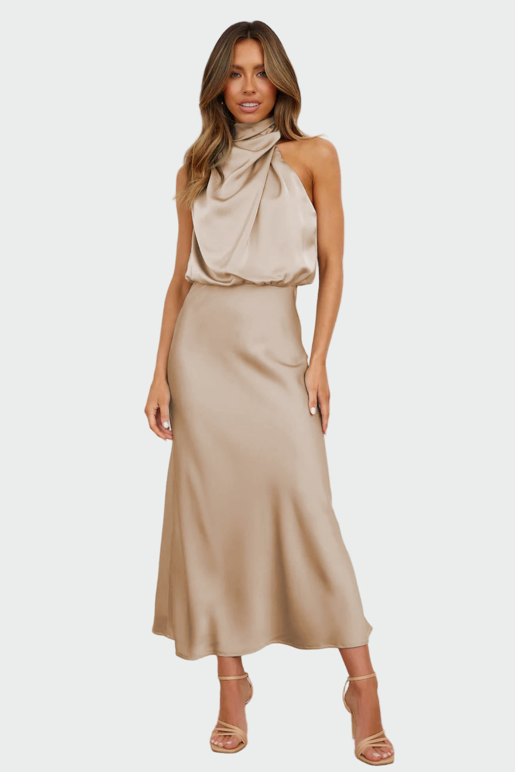 Elegantes Kleid mit offenem Rücken