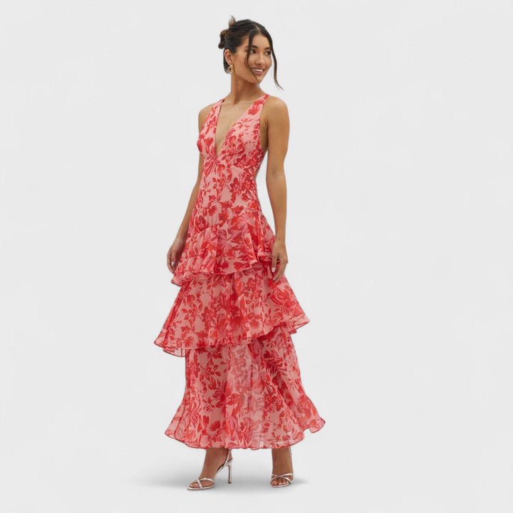 Kristýna | Bloom Shift Midi Kleid