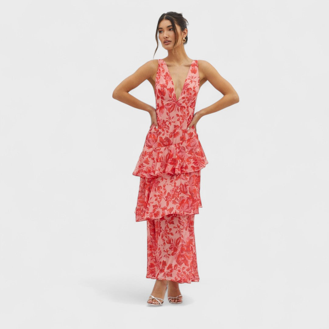 Kristýna | Bloom Shift Midi Kleid