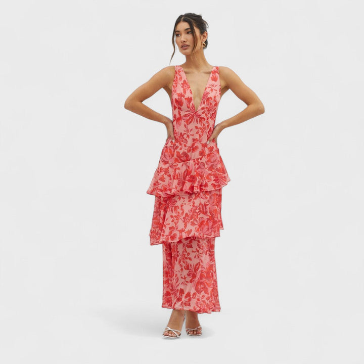 Kristýna | Bloom Shift Midi Kleid