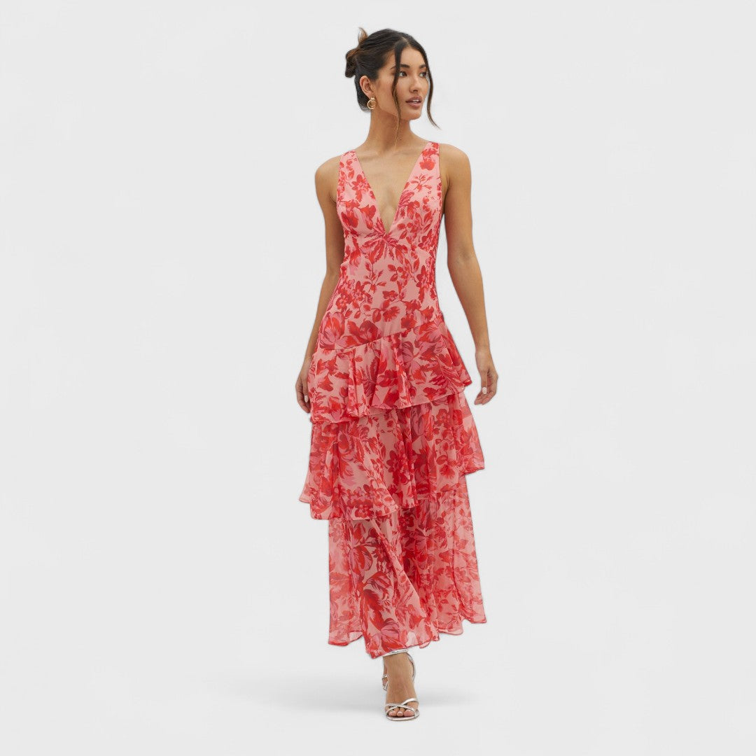 Kristýna | Bloom Shift Midi Kleid