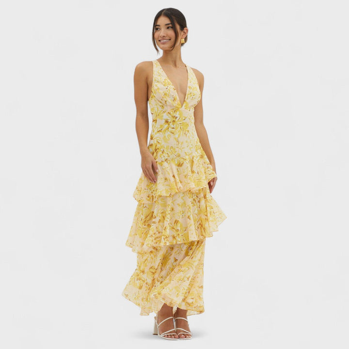 Kristýna | Bloom Shift Midi Kleid