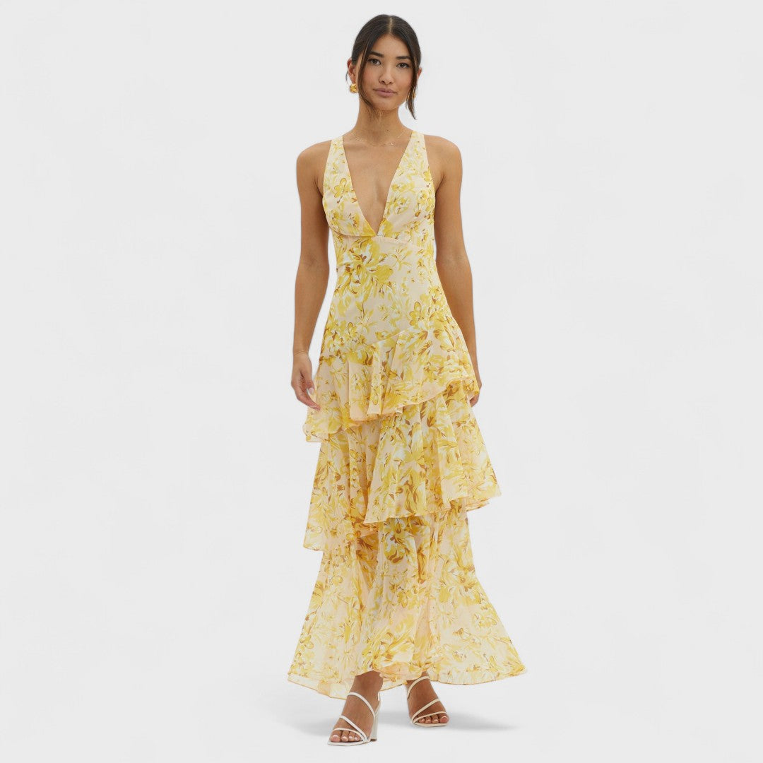 Kristýna | Bloom Shift Midi Kleid