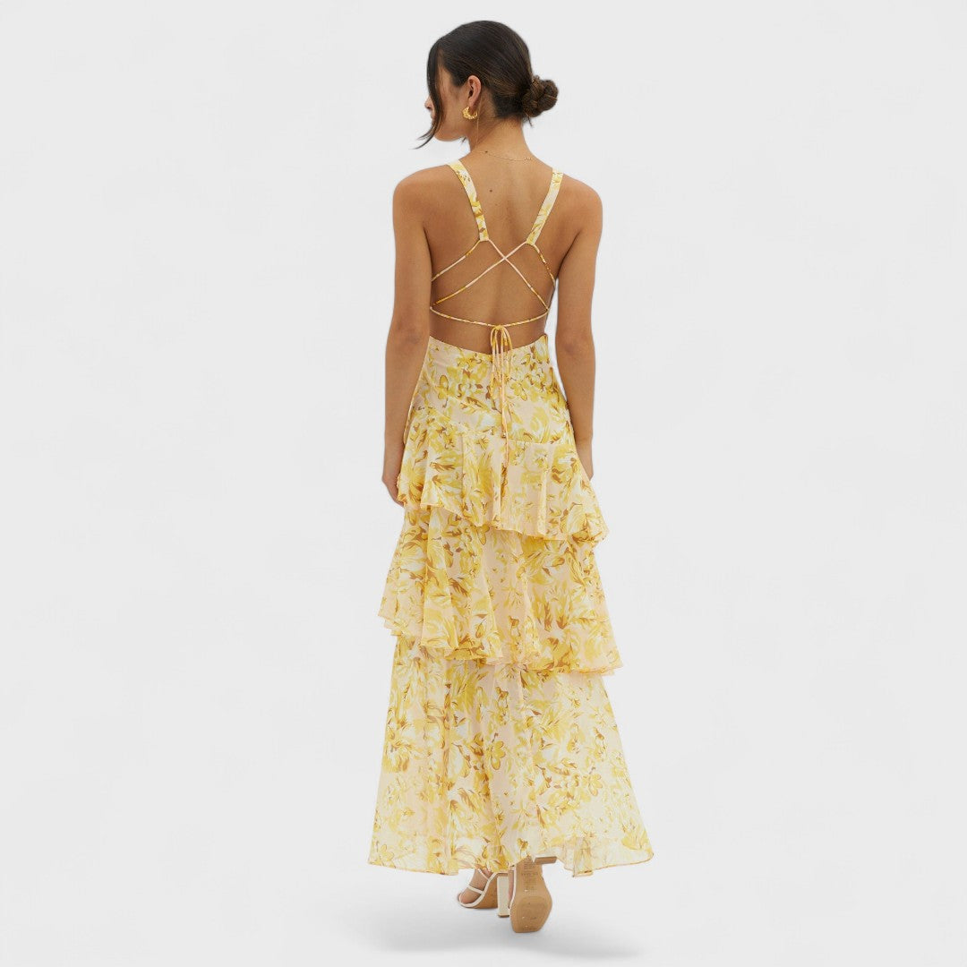 Kristýna | Bloom Shift Midi Kleid
