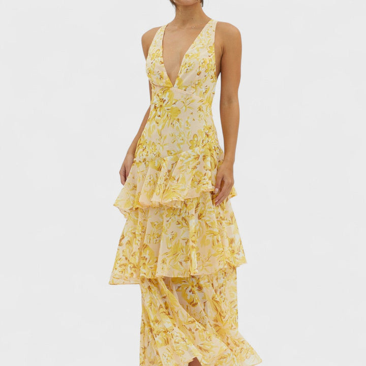 Kristýna | Bloom Shift Midi Kleid