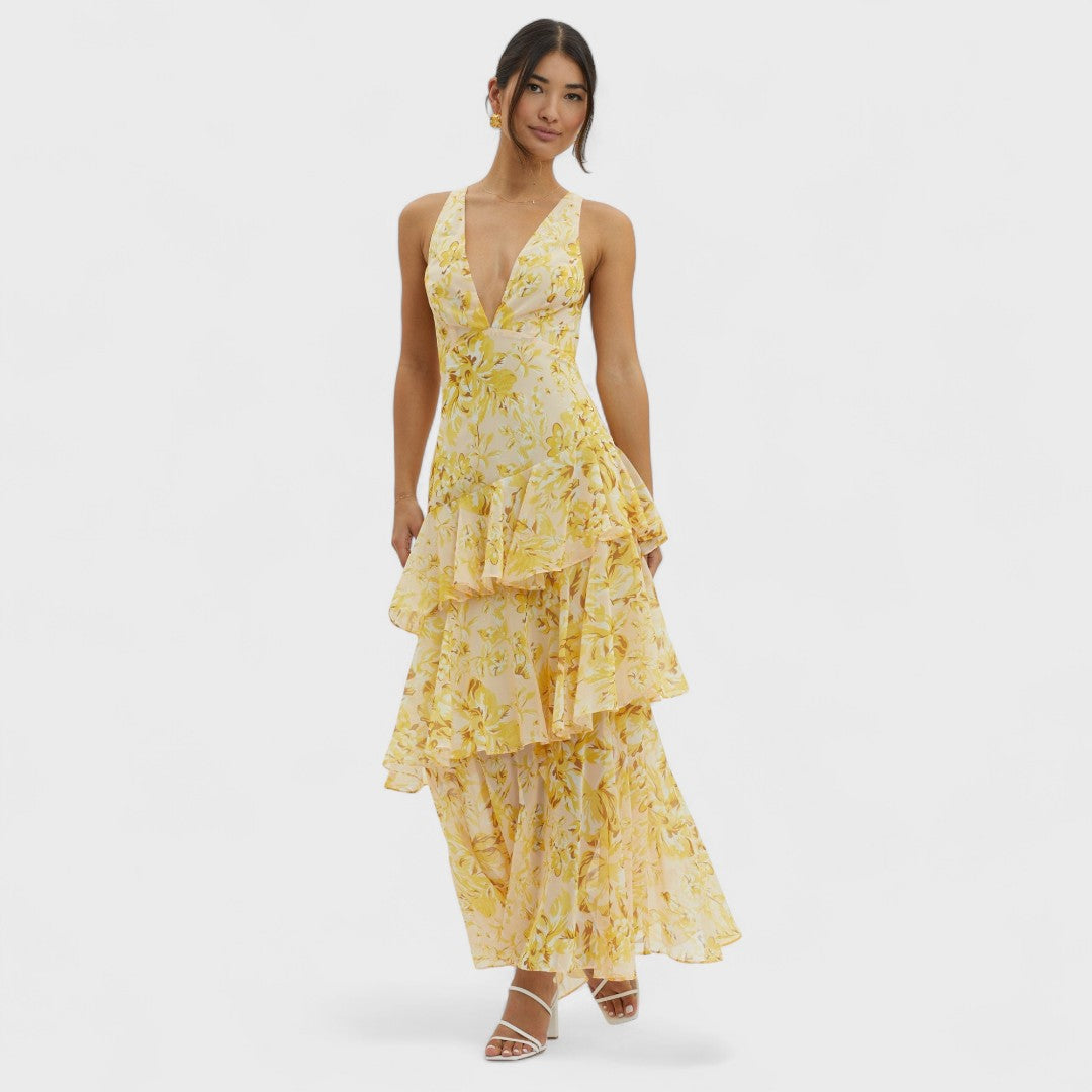 Kristýna | Bloom Shift Midi Kleid