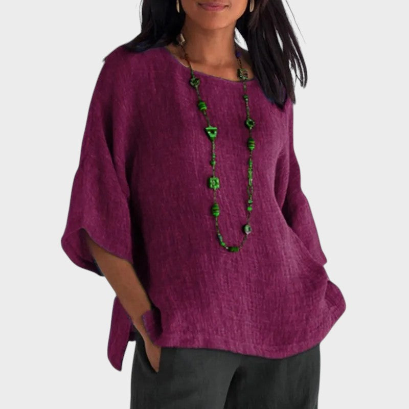 Sophia | Leichte, weiche Bluse aus Leinen