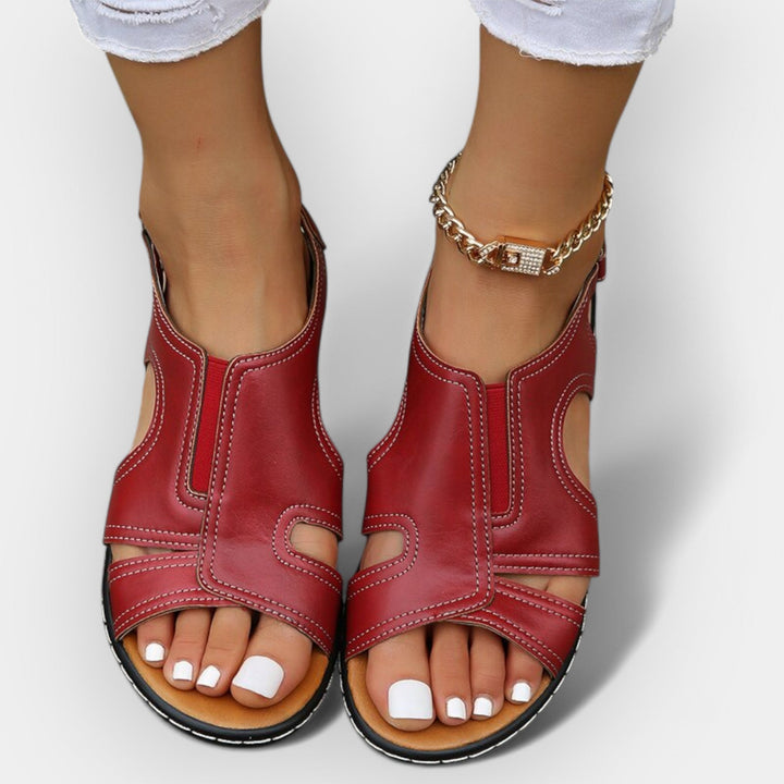 Stilvolle Ledersandalen