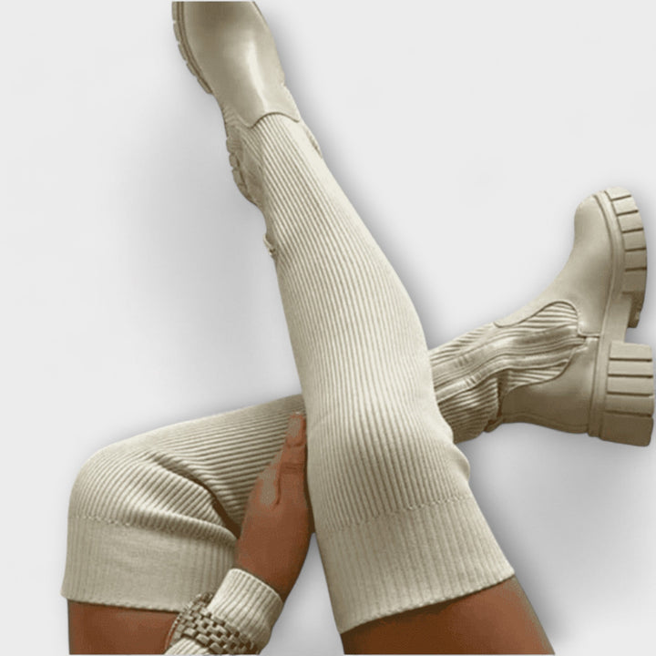 Tatjana Winterstiefel Über dem Knie Unisex Wärmeisolierung