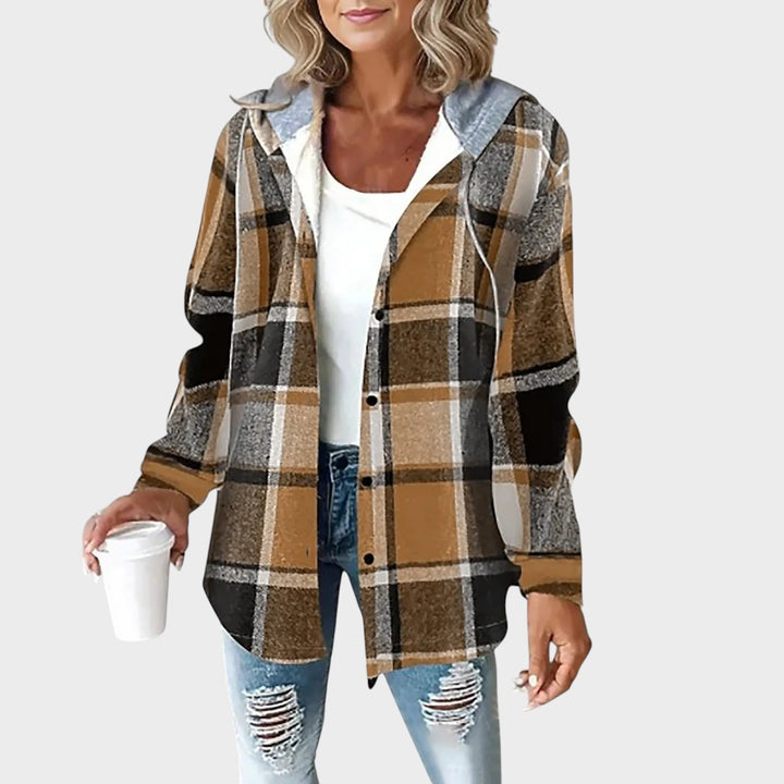 Mie | Damen wasserdichte Jacke mit Knopfverschluss