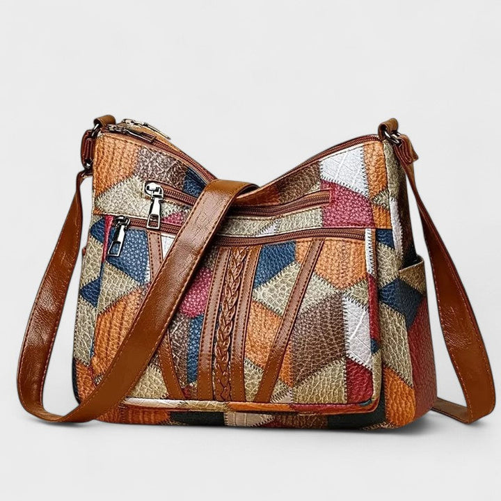 Dorothea | Mosaik Leder Handtasche