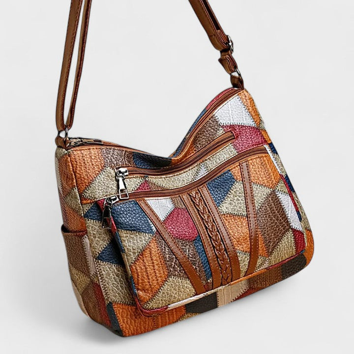 Dorothea | Mosaik Leder Handtasche