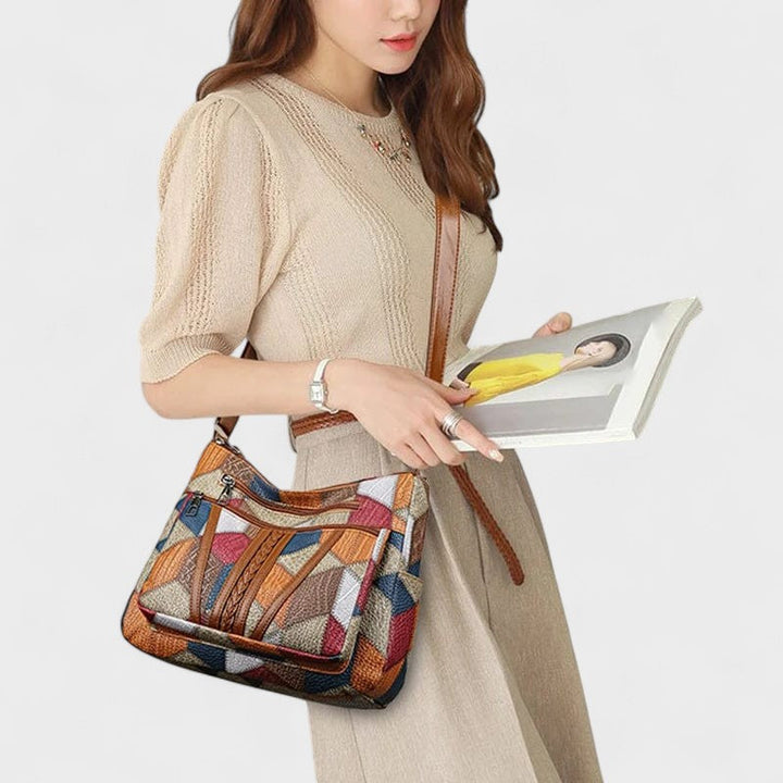 Dorothea | Mosaik Leder Handtasche