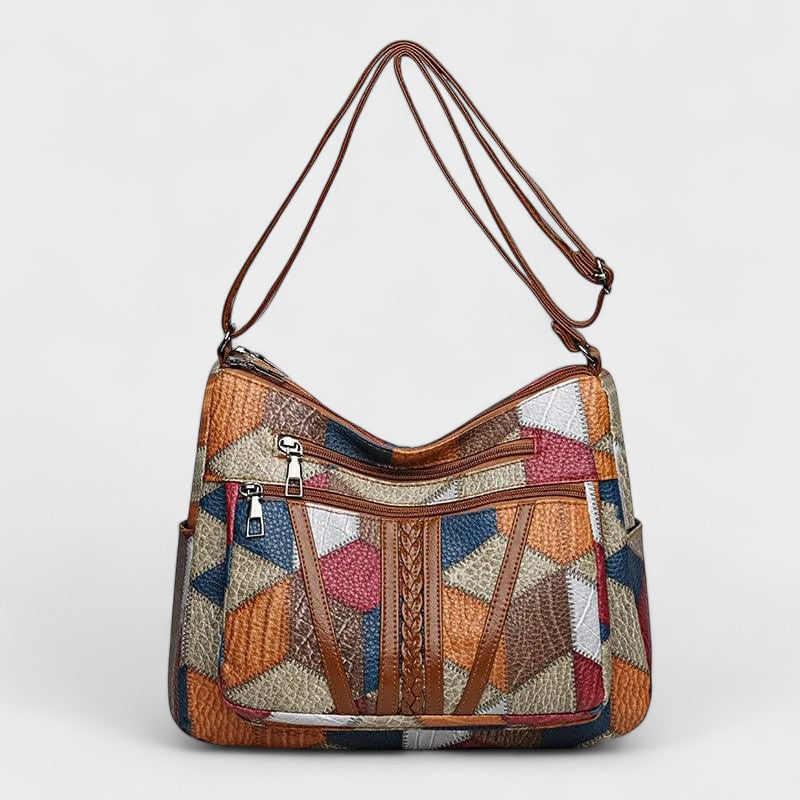 Dorothea | Mosaik Leder Handtasche
