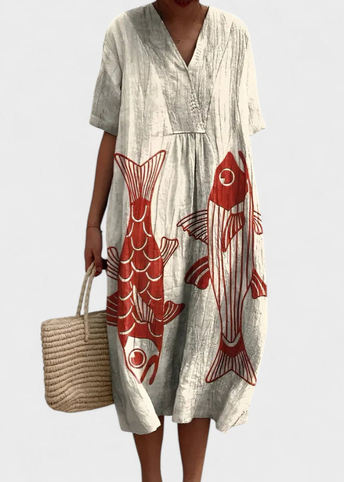 MALENE | Gemustertes Sommerkleid